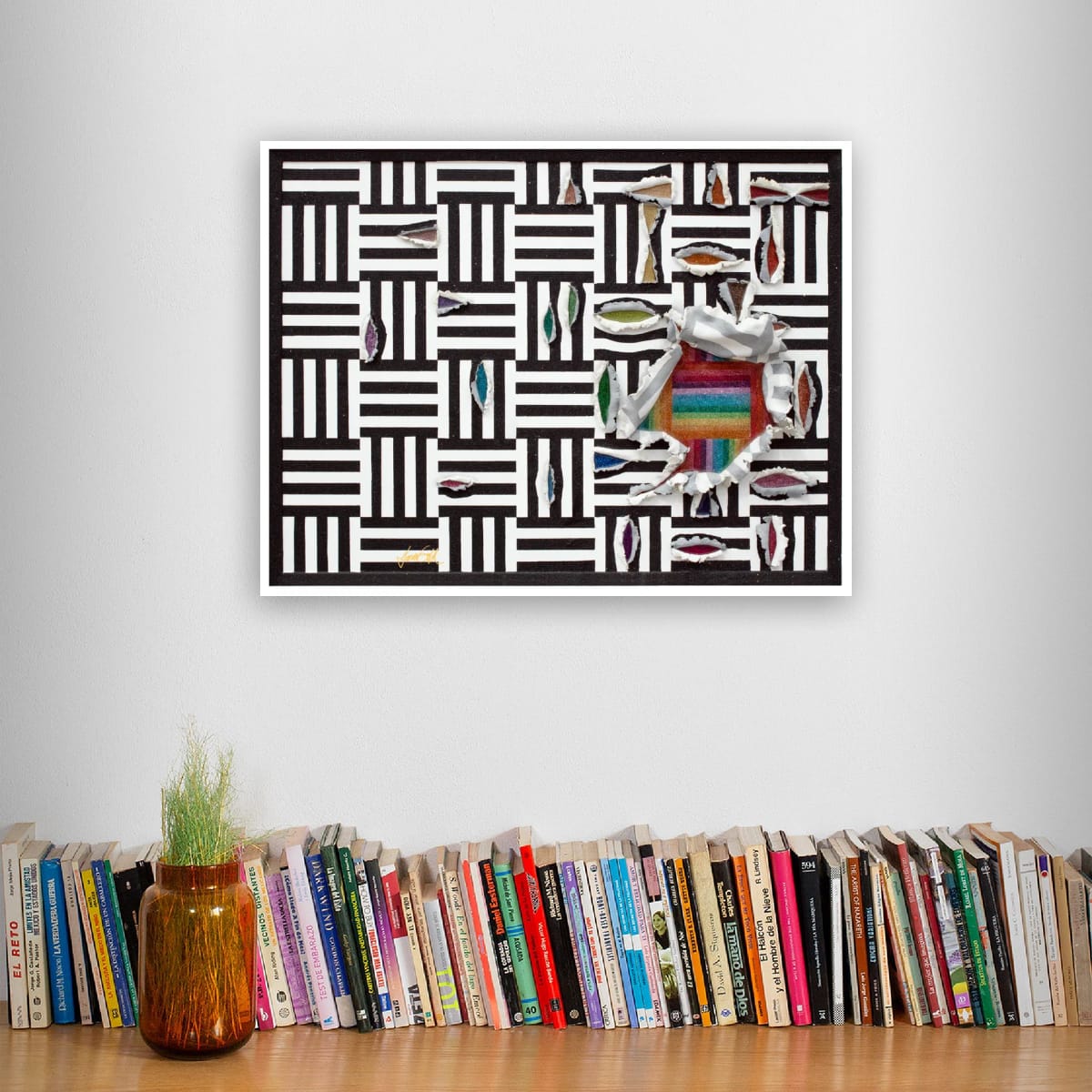 How To Fit In. Hand-Embellished, Numbered Print