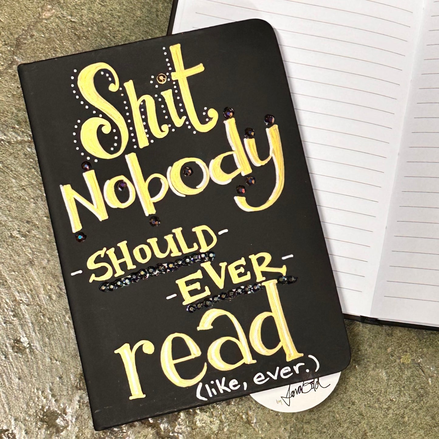 Hand-painted Cynical Journal