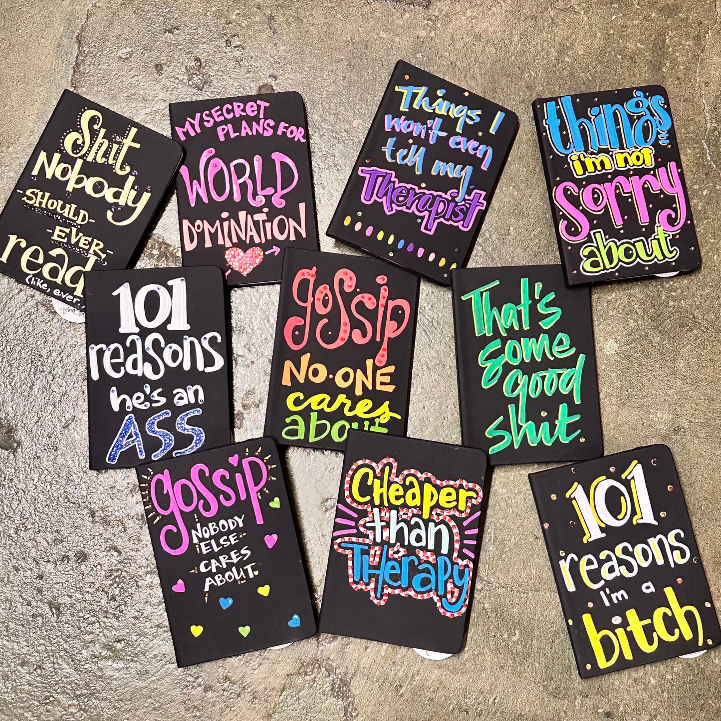 Hand-painted Cynical Journal