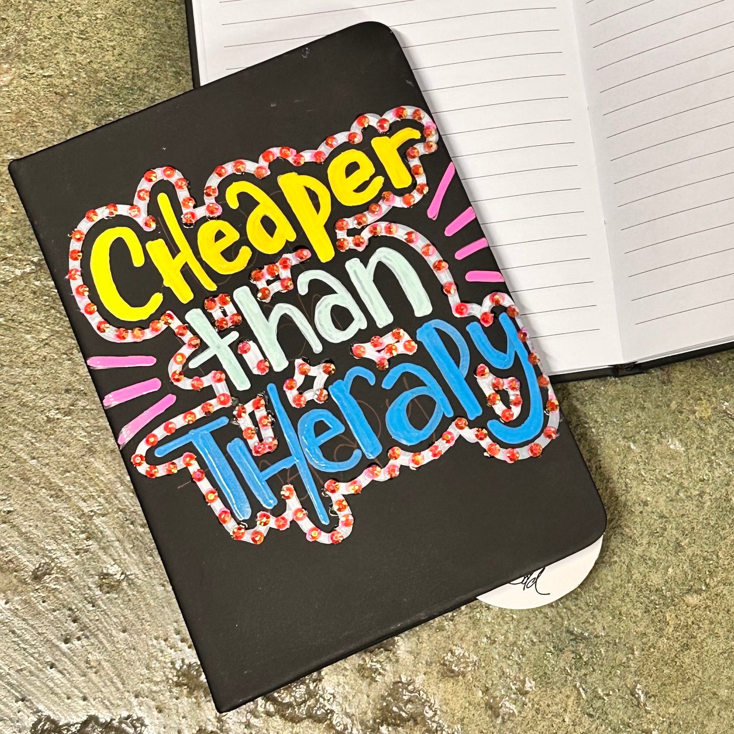Hand-painted Cynical Journal