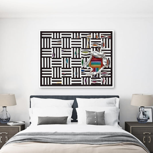 How To Fit In. Hand-Embellished, Numbered Print
