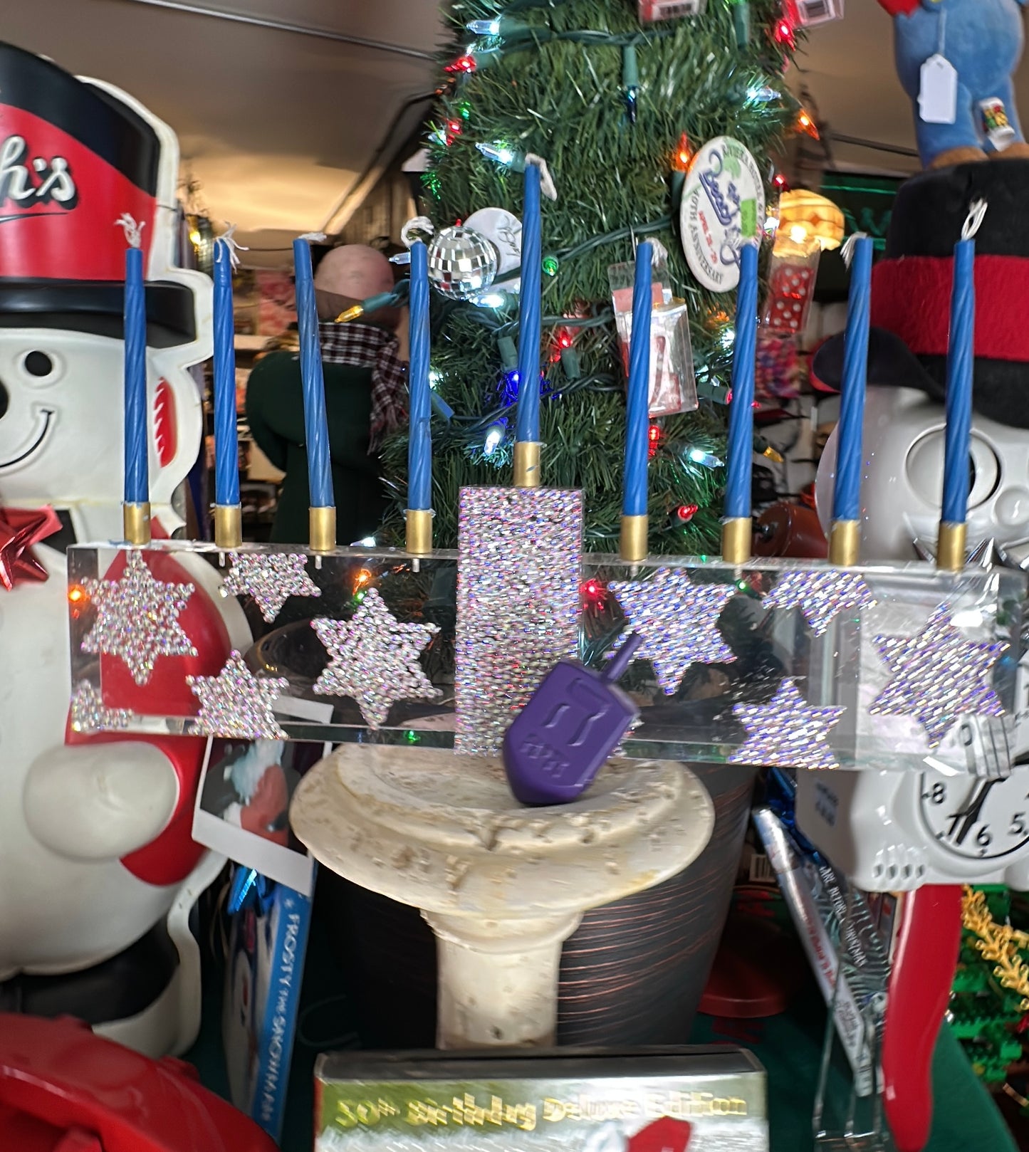 Swarovski Lucite Menorah