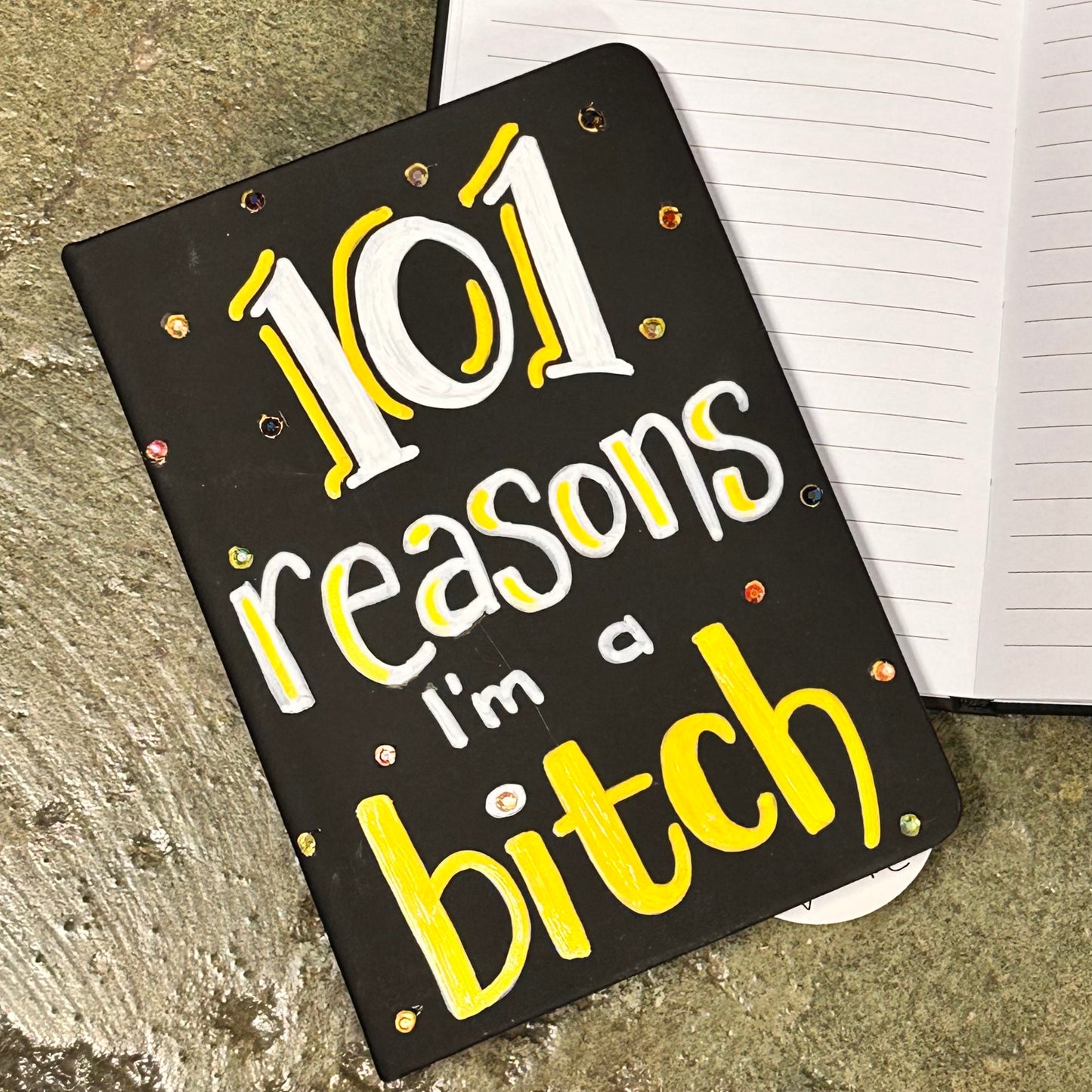 Hand-painted Cynical Journal
