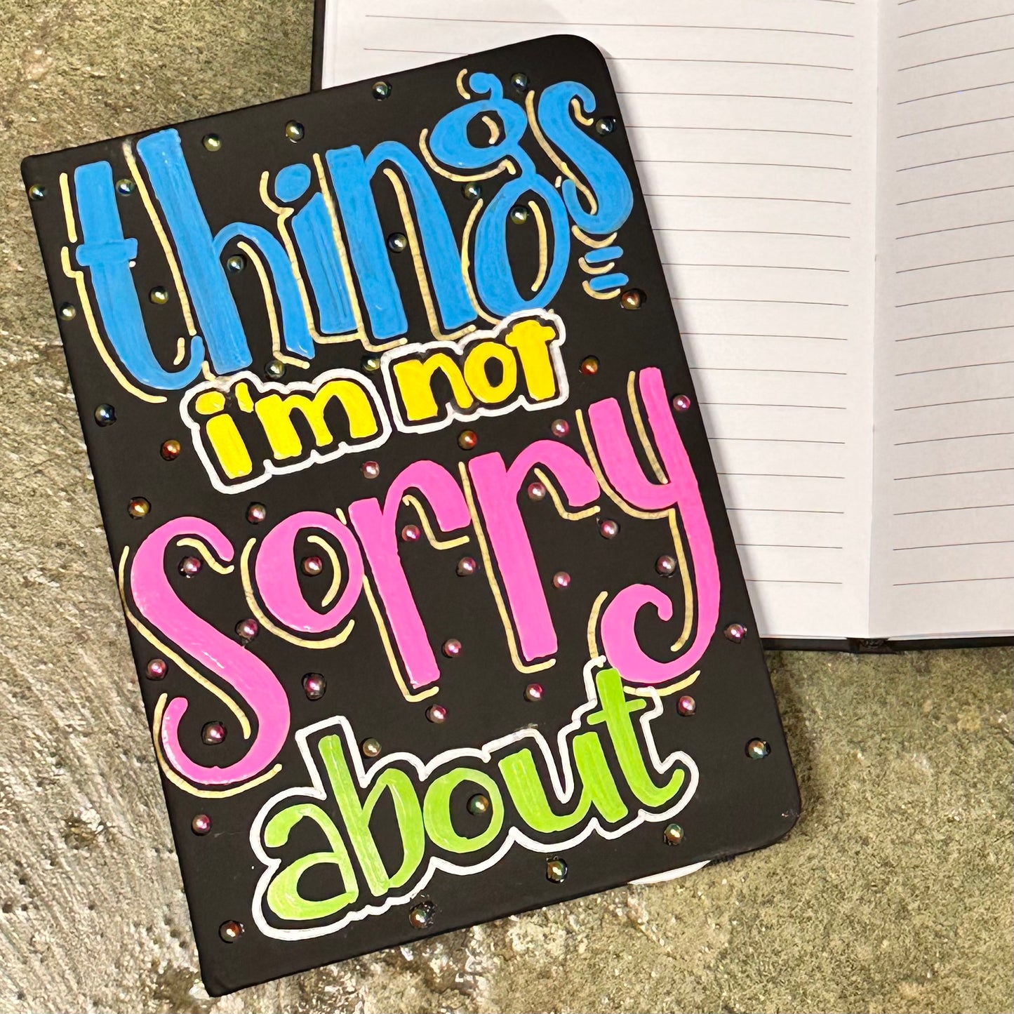 Hand-painted Cynical Journal