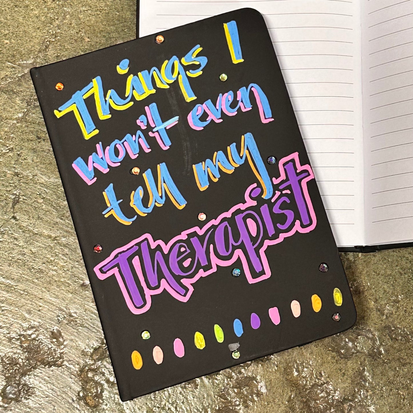 Hand-painted Cynical Journal
