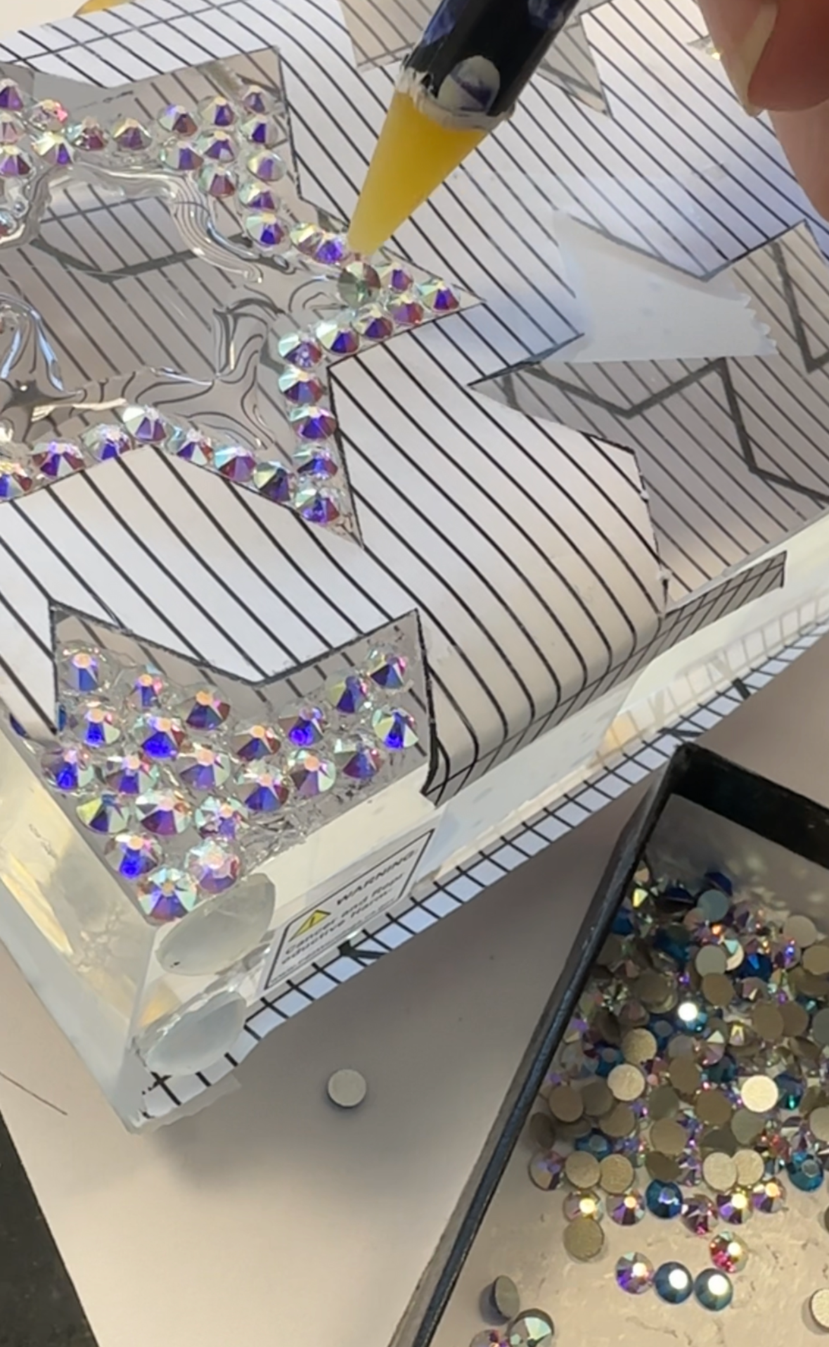 Swarovski Lucite Menorah